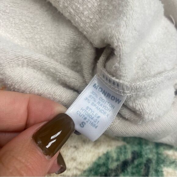 Monrow Long Sleeve Mock Neck Women’s Shirt sweater size small - Picture 5 of 6